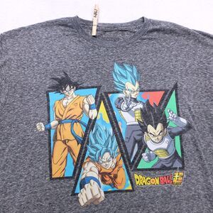 Dragon Ball Super Casual Graphic T Shirt Adult Mens Size Extra Large XL Gray